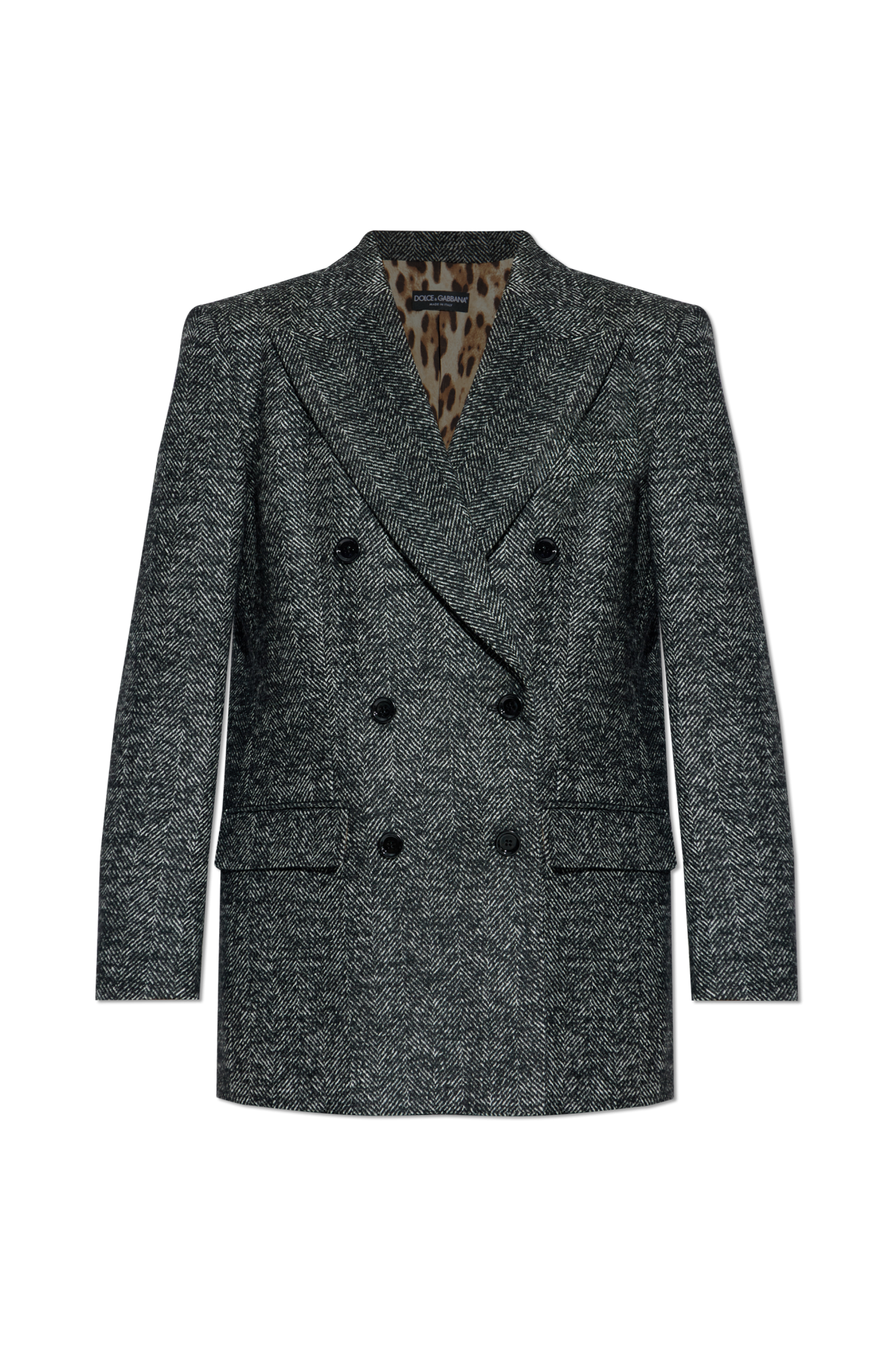 Grey Herringbone blazer Dolce & Gabbana - Vitkac AS